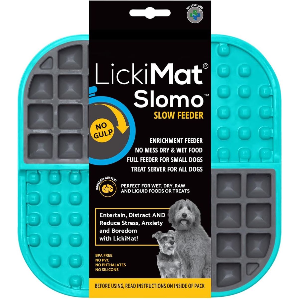 Lickimat Slomo Dog Slow Feeding Lick Mat PetMax