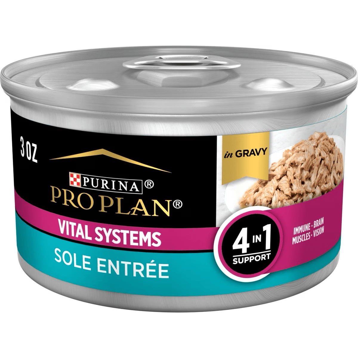 Purina Pro Plan Sole Entree Vital Systems Cat Food 3 oz