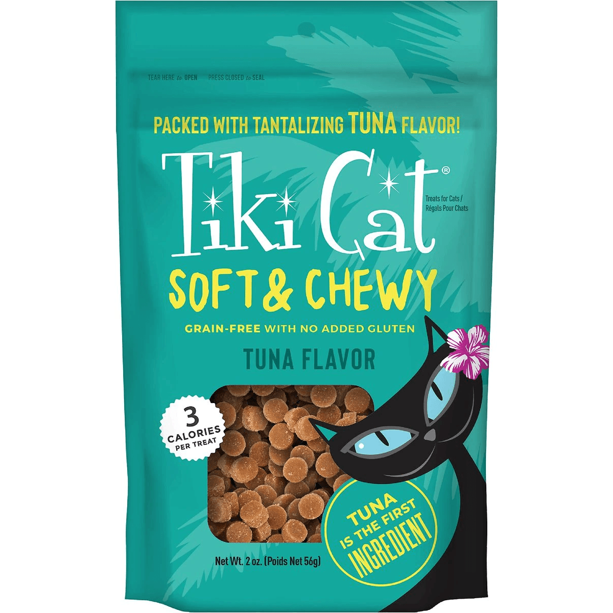 Tiki Cat Treats Grain Free Soft Chewy Tuna PetMax