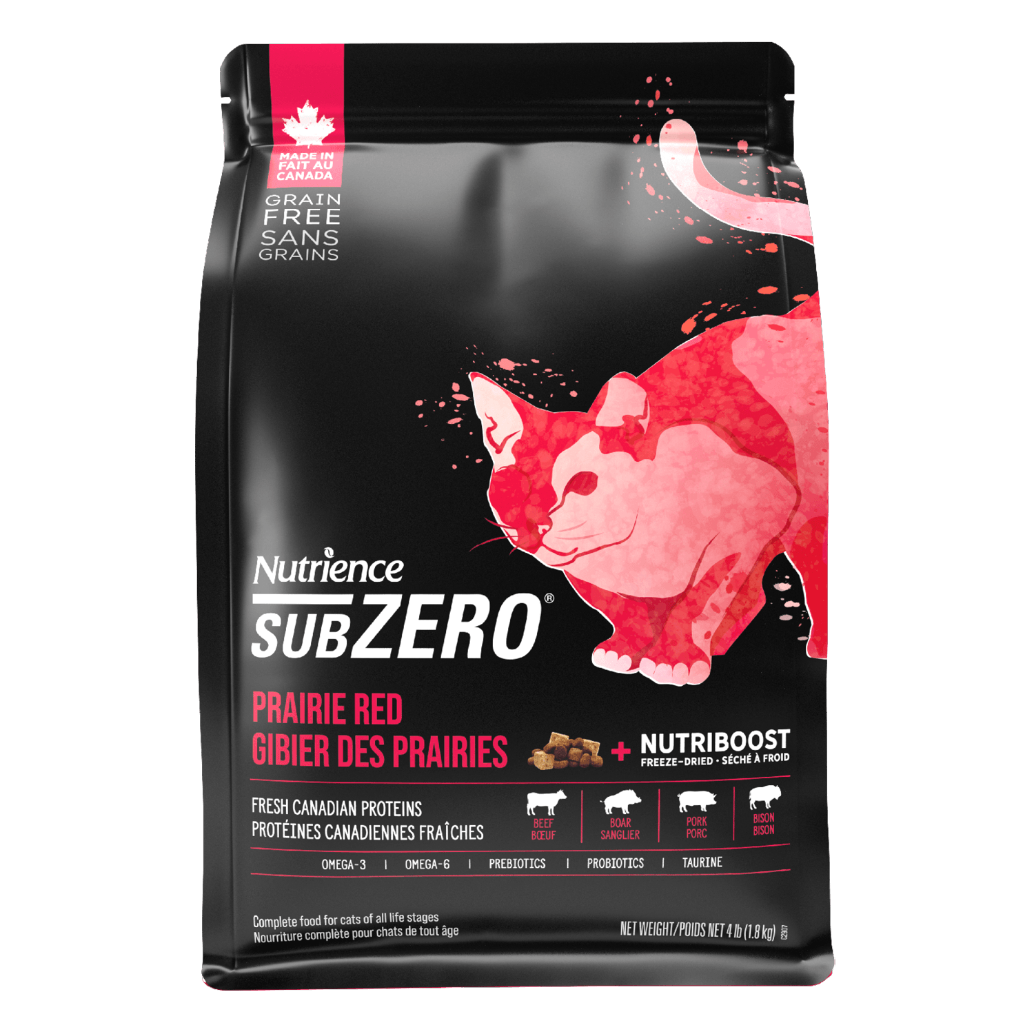 Nutrience Grain Free Cat Food SubZero Prairie Red 5 Kg