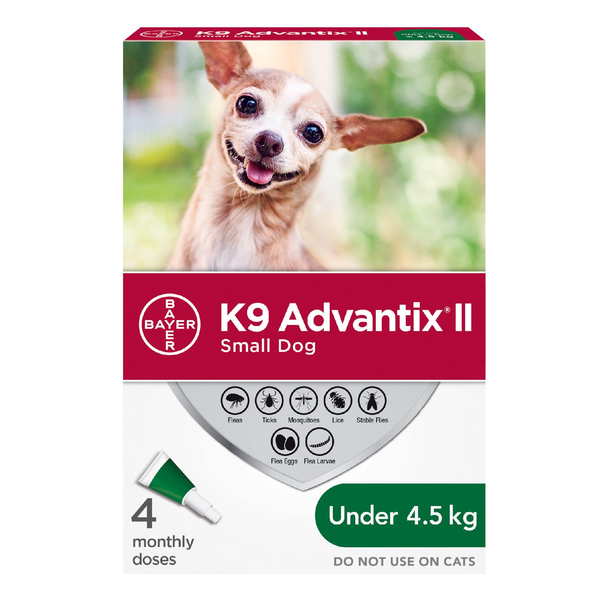 K9 advantix small hot sale dog 2 pack