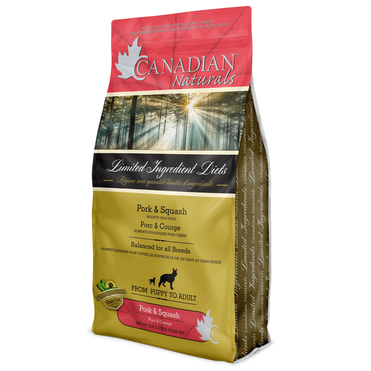 Canadian Naturals Dog Food L.I.D. Pork Butternut Squash