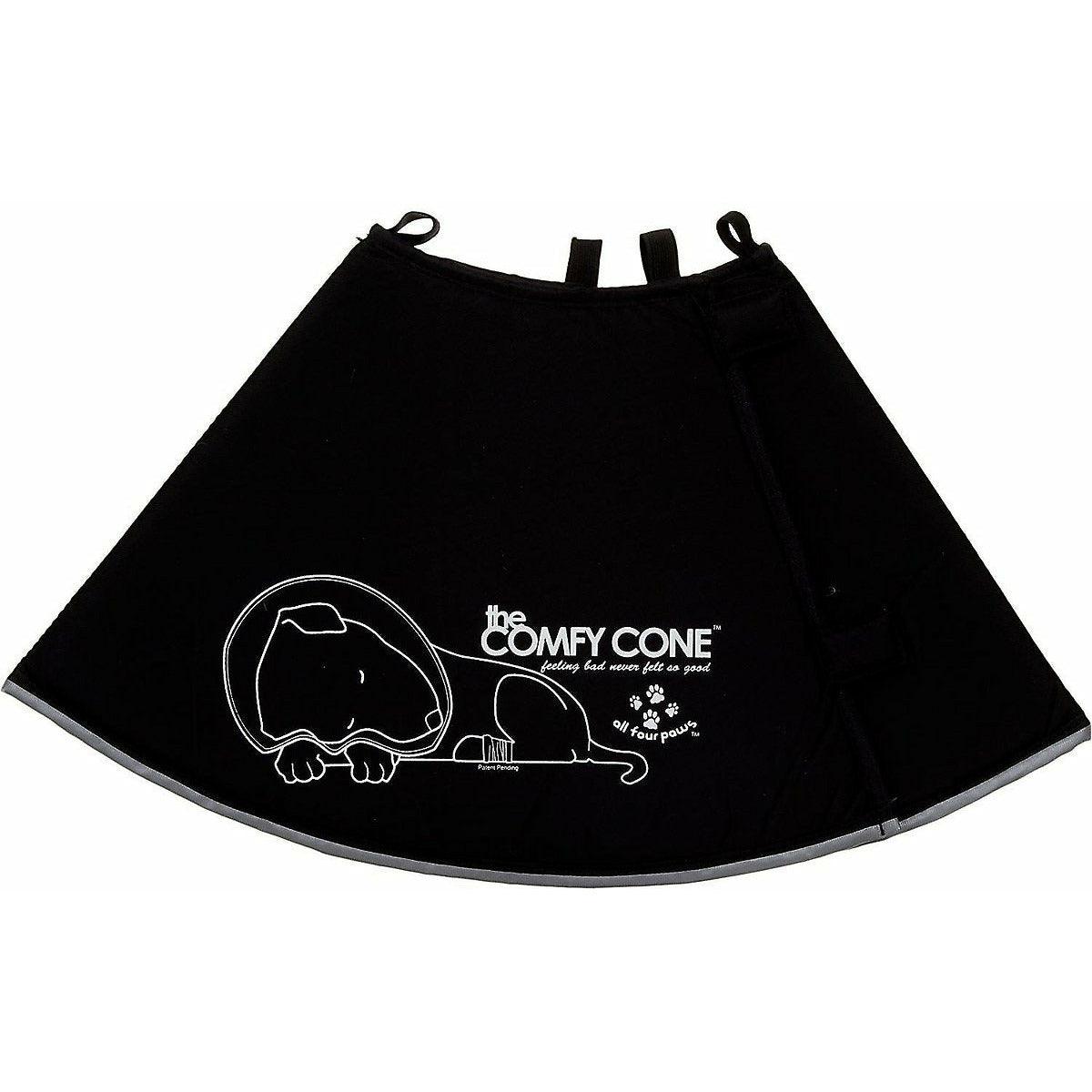 Comfy Cone E Collar for Dogs Cats Black