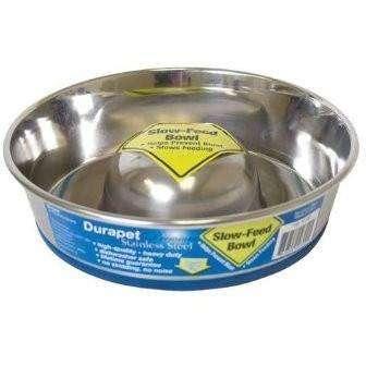 Durapet Premium Stainless Steel Slow Feed Bowl