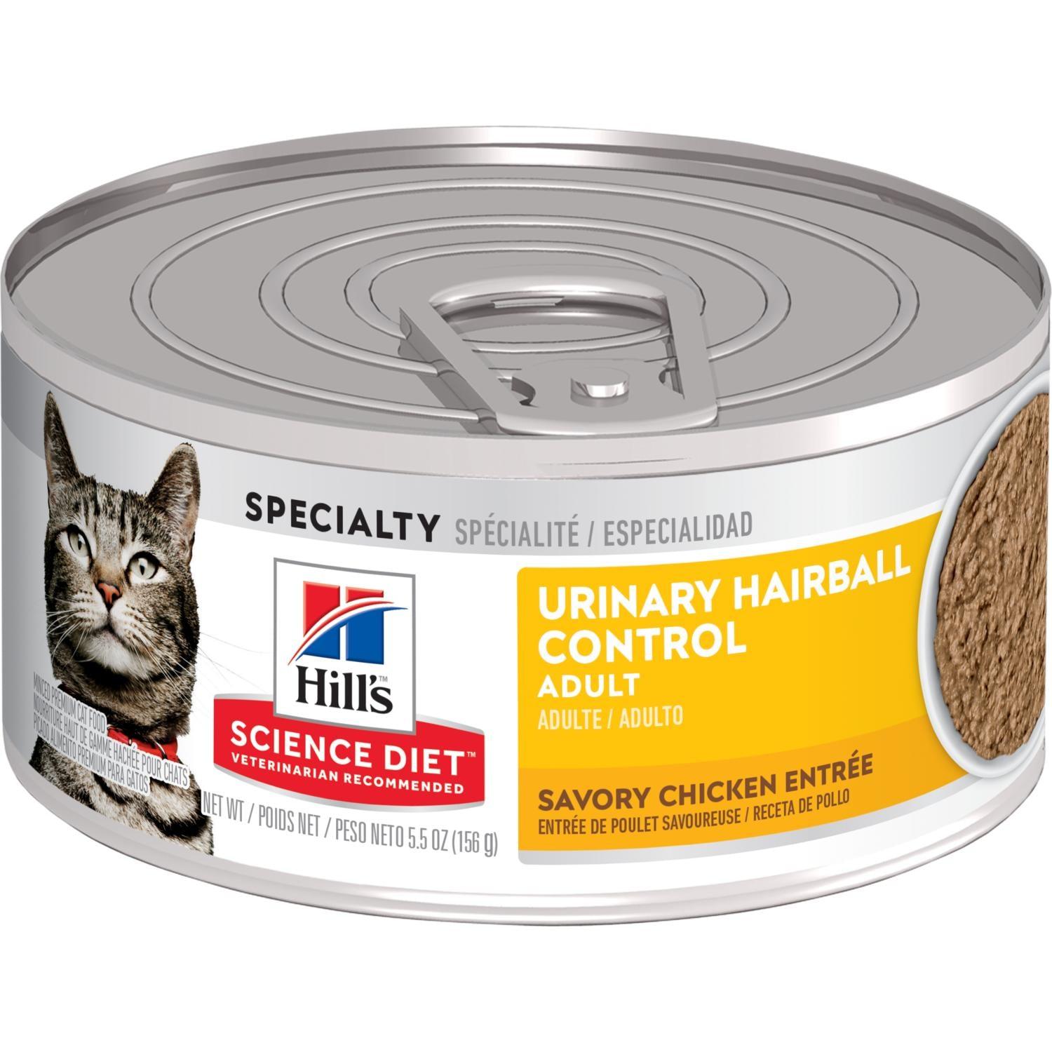 Hill s Science Diet Adult Urinary Hairball Control Savory Chicken Entr PetMax