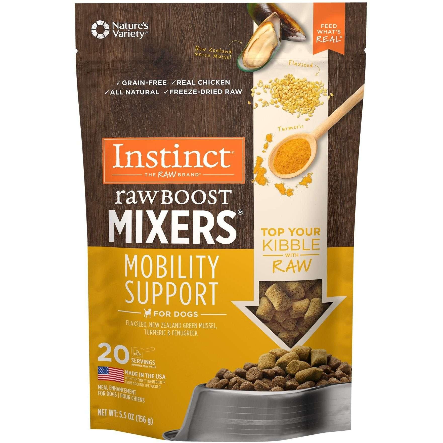 Instinct Dog Freeze Dried Raw Boost Mixers Mobility Support