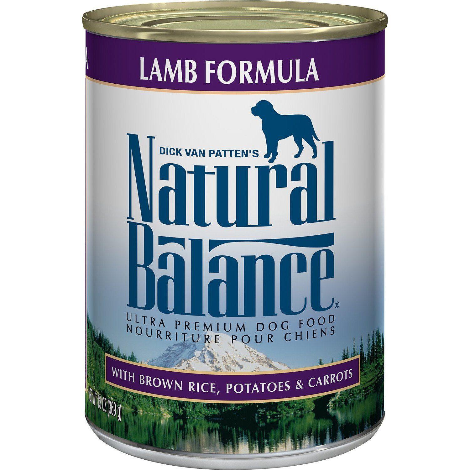 Natural Balance Canned Dog Food Lamb