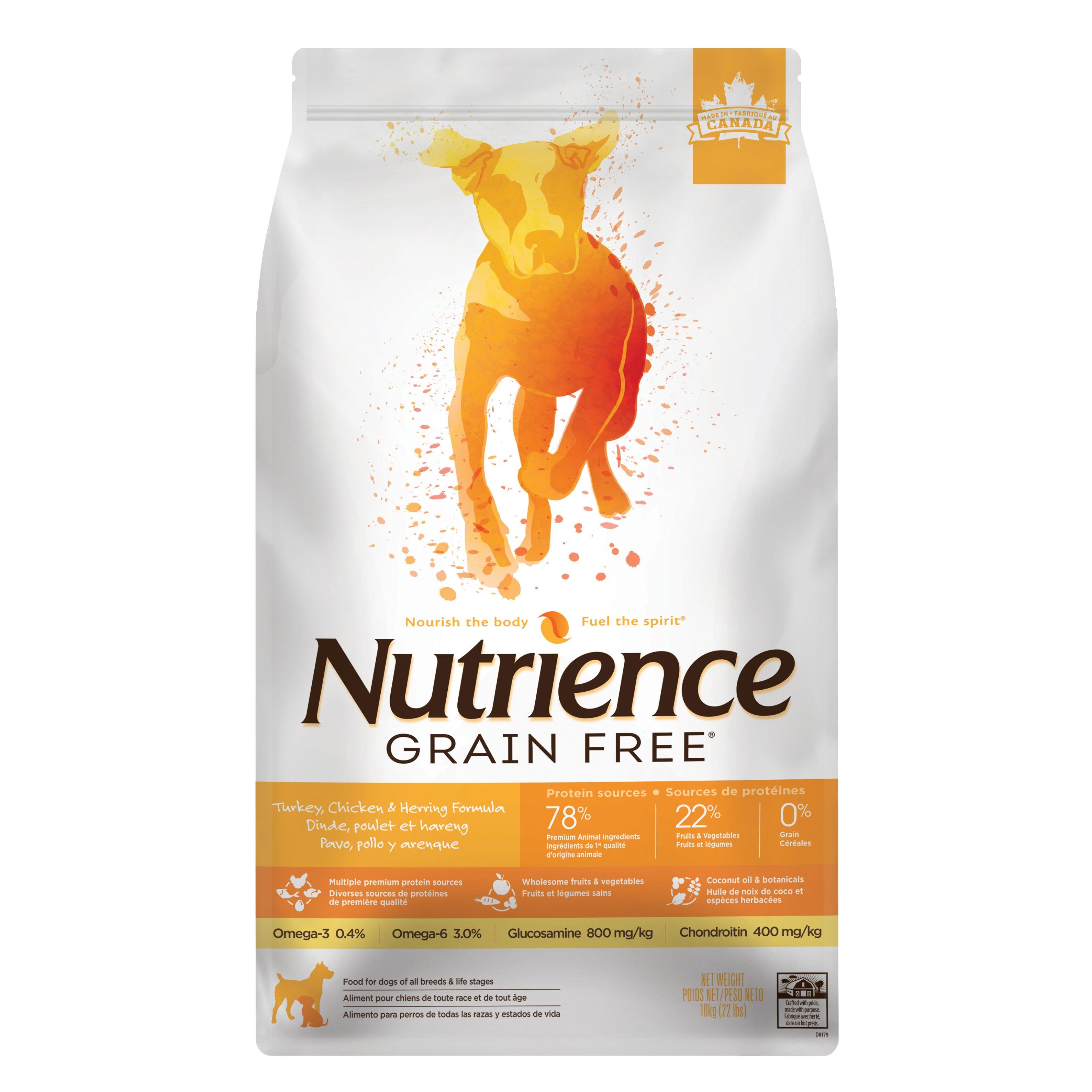 Nutrience Grain Free Dog Food Turkey Chicken Herring