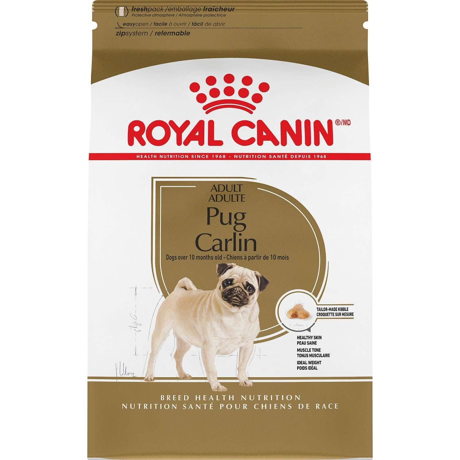 Royal Canin Breed Health Nutrition Pug Adult Dry Dog Food PetMax