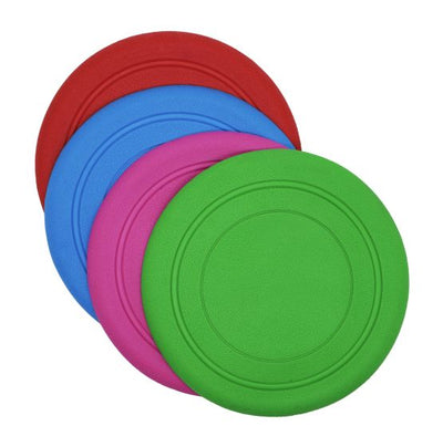 Bud-Z Rubber Dog Toy Twisting Frisbee Assorted Colours