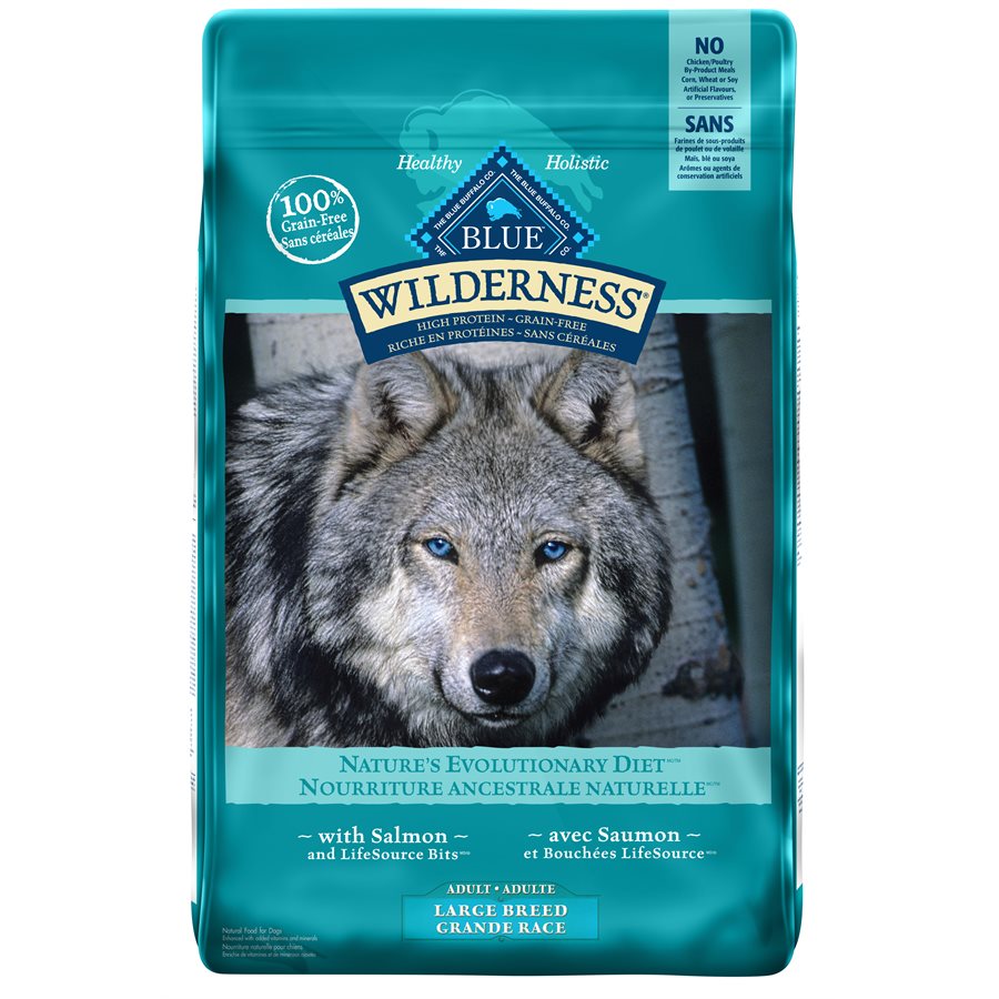 Nourriture pour chiens Blue Buffalo Wilderness au saumon de grande race