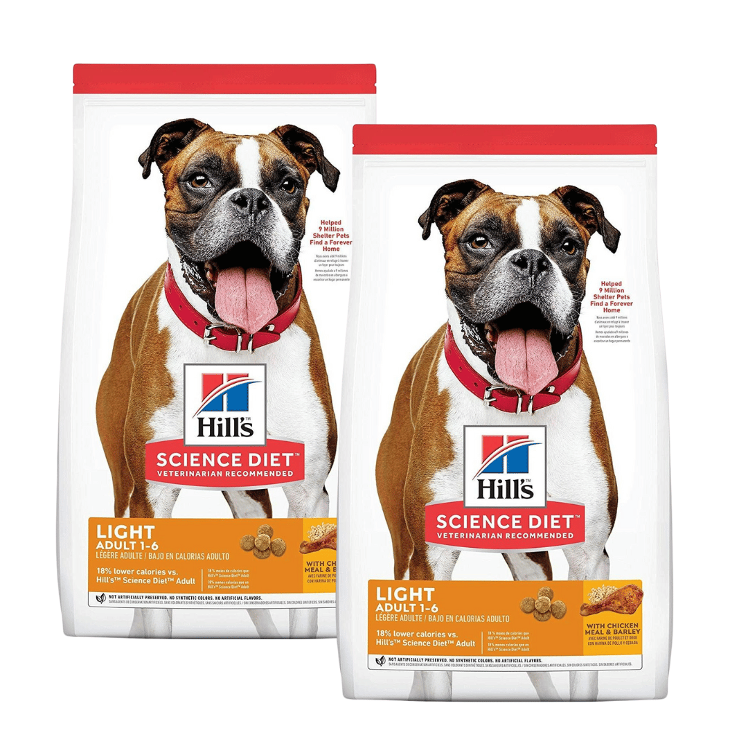 Hill's Science Diet Adult Light with Chicken Meal & Barley Dry Dog Food for Healthy Weight Management