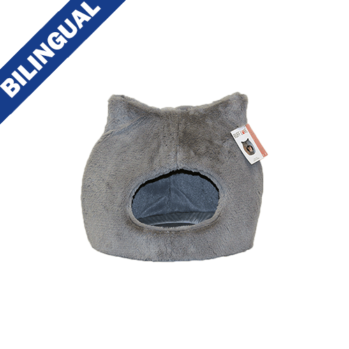 Ruff Love Cozy Cat Bed Grey - 17" X 17" - Cat Beds - Miscellaneous - PetMax Canada