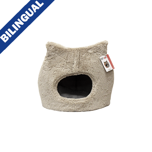 Ruff Love Cozy Cat Bed Taupe - 17" X 17" - Cat Beds - Miscellaneous - PetMax Canada