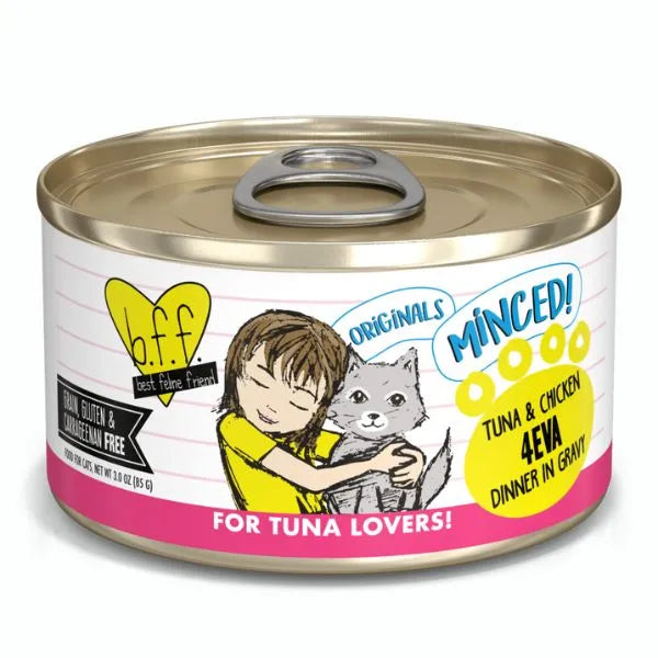 Weruva Wet Cat Food BFF 4Eva Tuna & Chicken Minced Dinner in Gravy