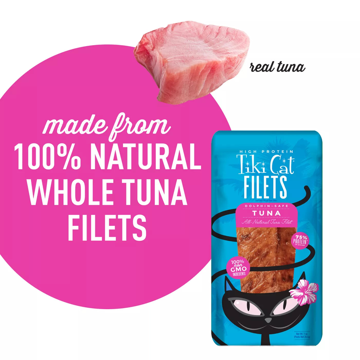 Tiki Cat Filets Topper Tuna