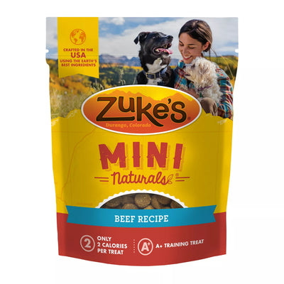 Zukes Dog Treats Mini Naturals Beef