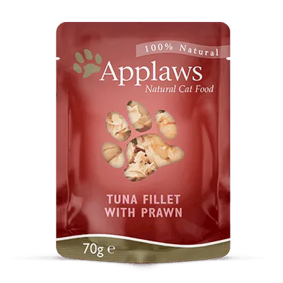 Applaws Cat Pouch Thon avec crevettes du Pacifique dans un bouillon