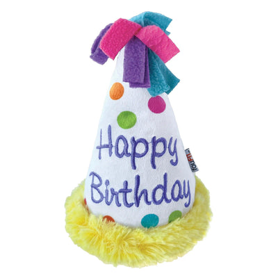 Foufou Dog Plush Birthday Hat Dog Toy - Default Title - Dog Toys - FouFou Dog - PetMax Canada