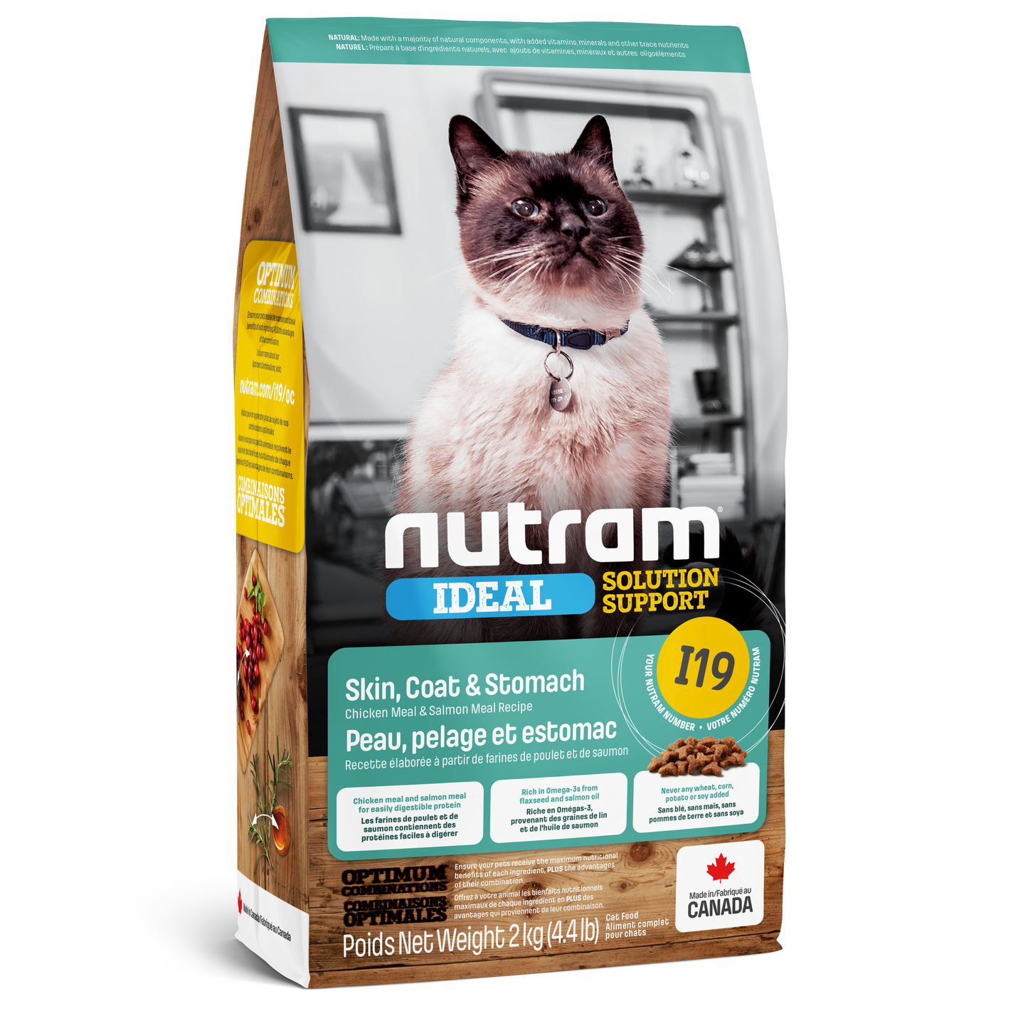 Nutram Cat Ideal Solution I19 Sensitive Skin & Stomach