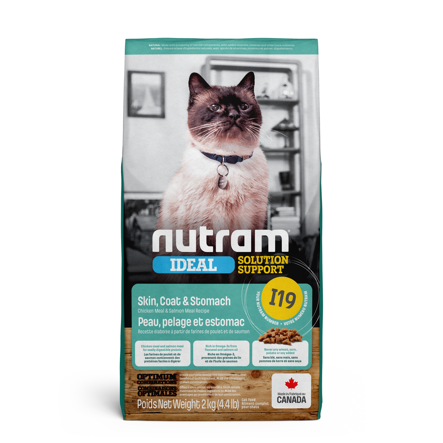 Nutram Cat Ideal Solution I19 Sensitive Skin & Stomach