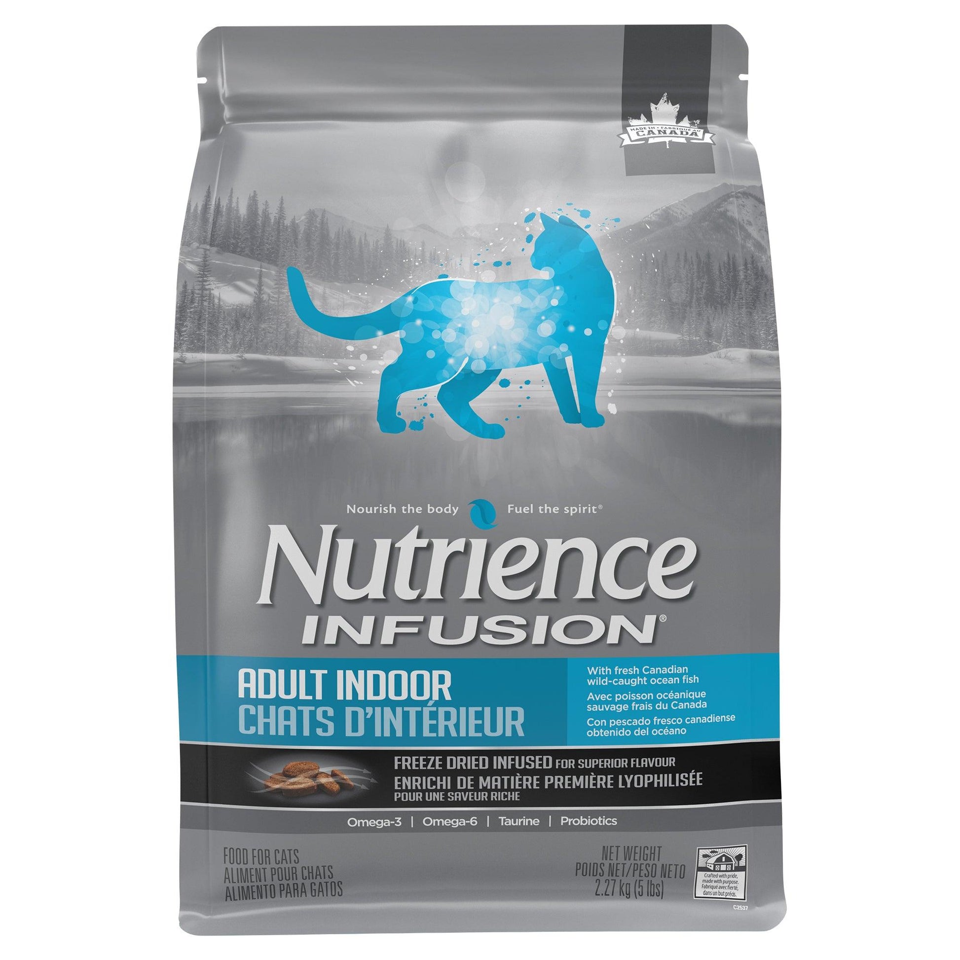 Nutrience Infusion Cat Food Indoor Adult Ocean Fish - 2.27 Kg - Cat Food - Nutrience Pet Food - PetMax Canada