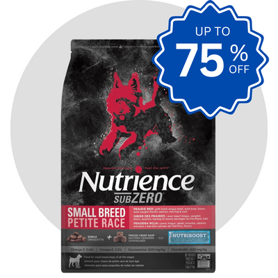 Nutrience Nourriture pour chiens sans céréales SubZero Petite race Rouge prairie 