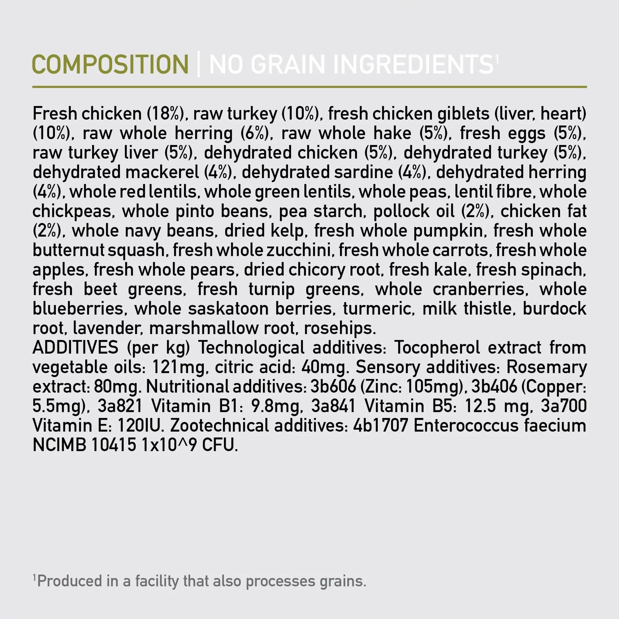 Orijen dog food protein content best sale