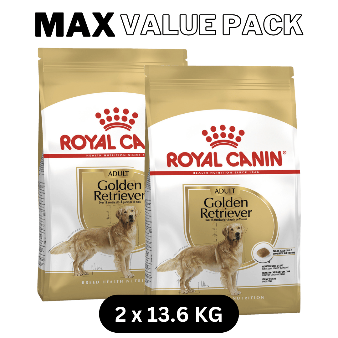 Max Value Pack: Royal Canin Golden Retriever Dry Dog Food 27.2 Kg