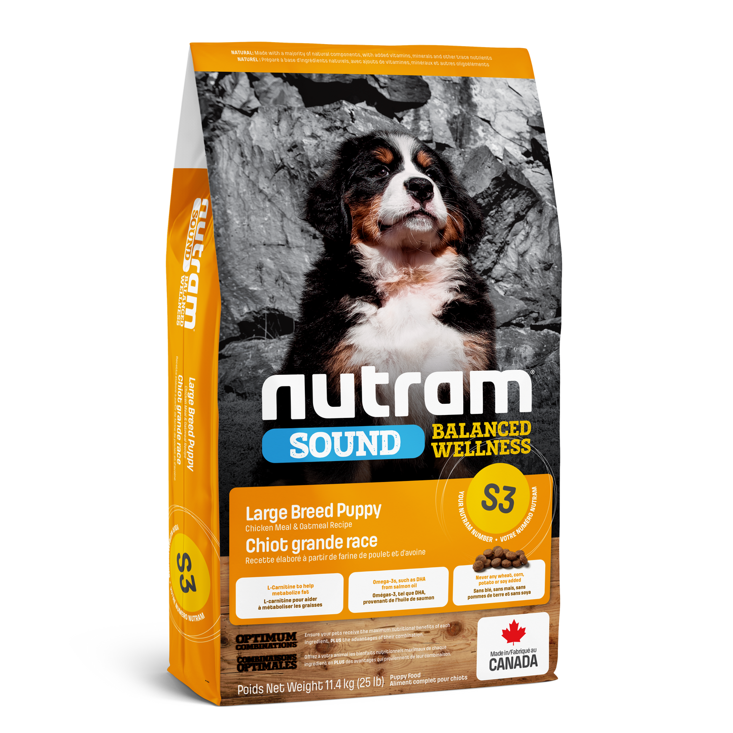 Nutram Dog Sound S3 Large Breed Puppy Chicken & Oatmeal