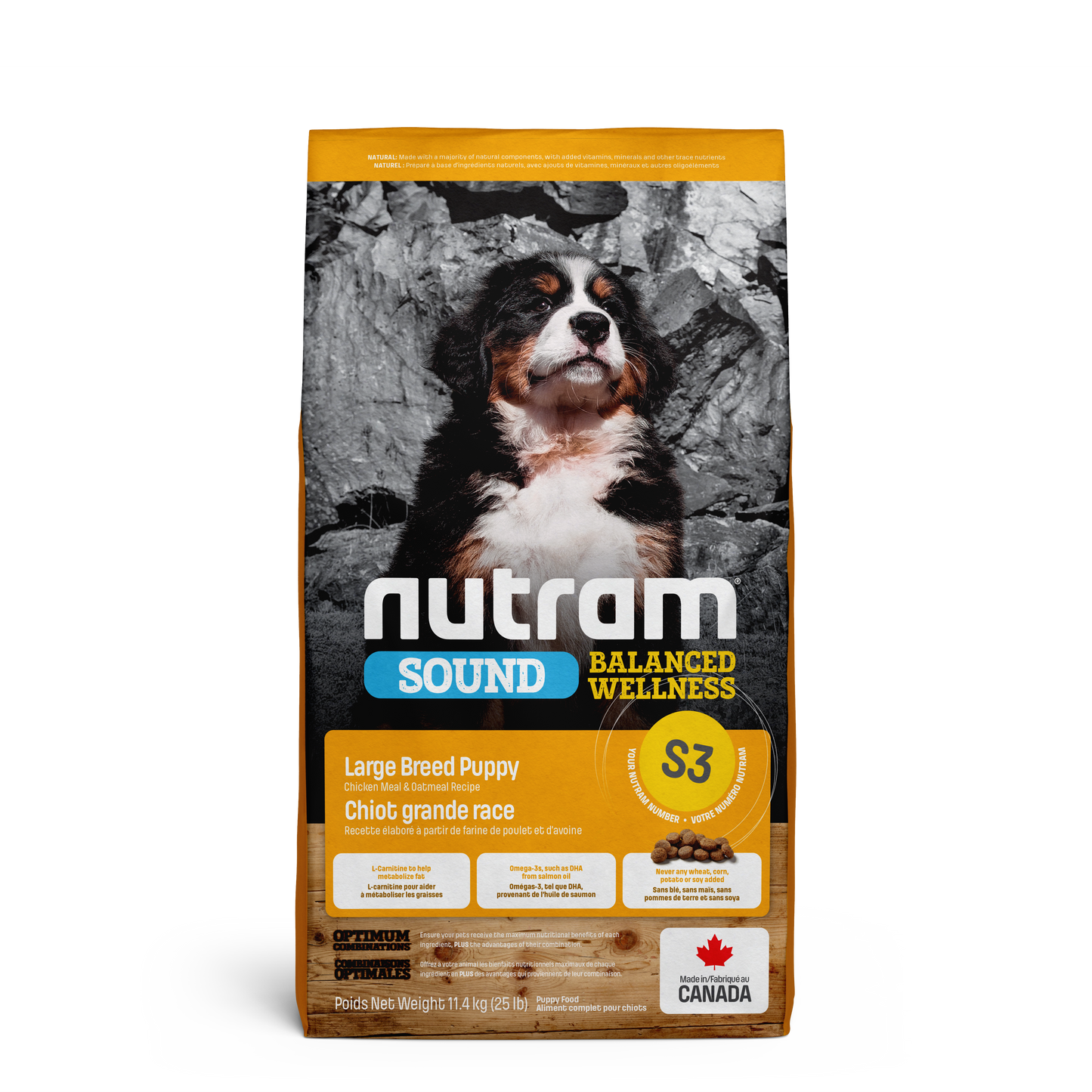 Nutram Dog Sound S3 Large Breed Puppy Chicken & Oatmeal