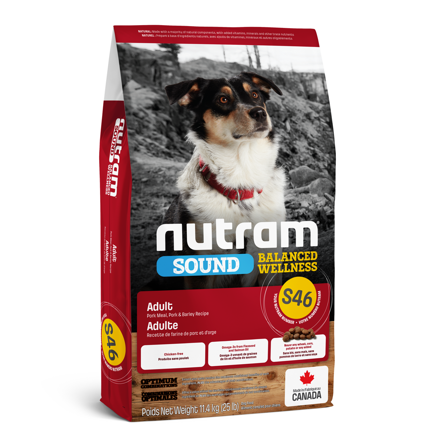 Nutram Dog Sound S46 Pork & Barley