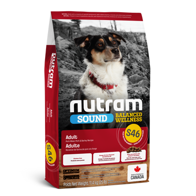 Nutram Dog Sound S46 Pork & Barley