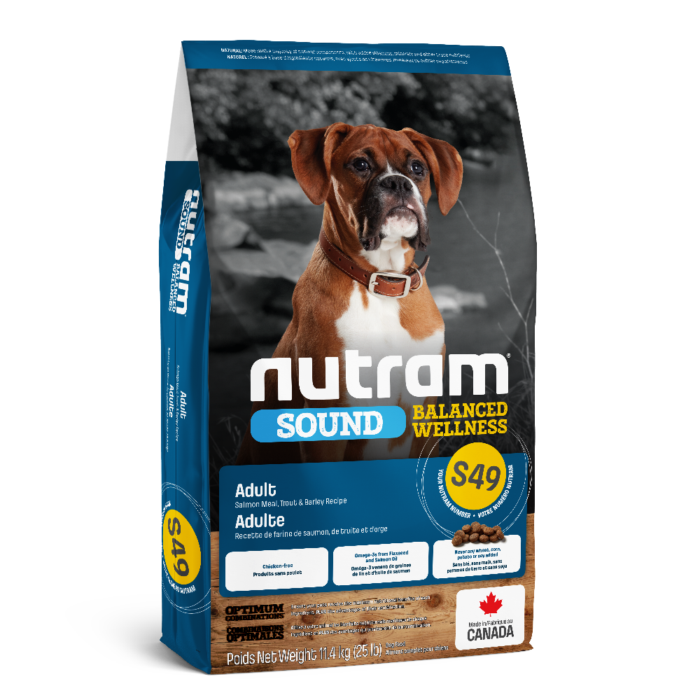 Nutram Dog Sound Adult S49 Salmon, Trout & Barley