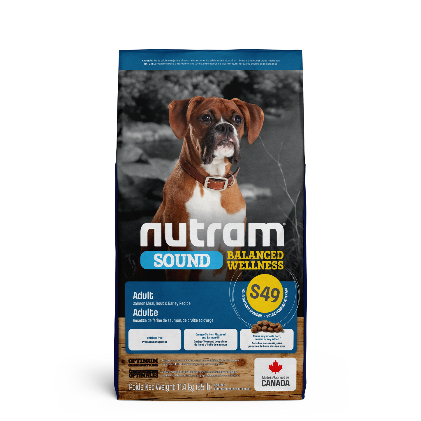 Nutram Dog Sound Adult S49 Salmon, Trout & Barley