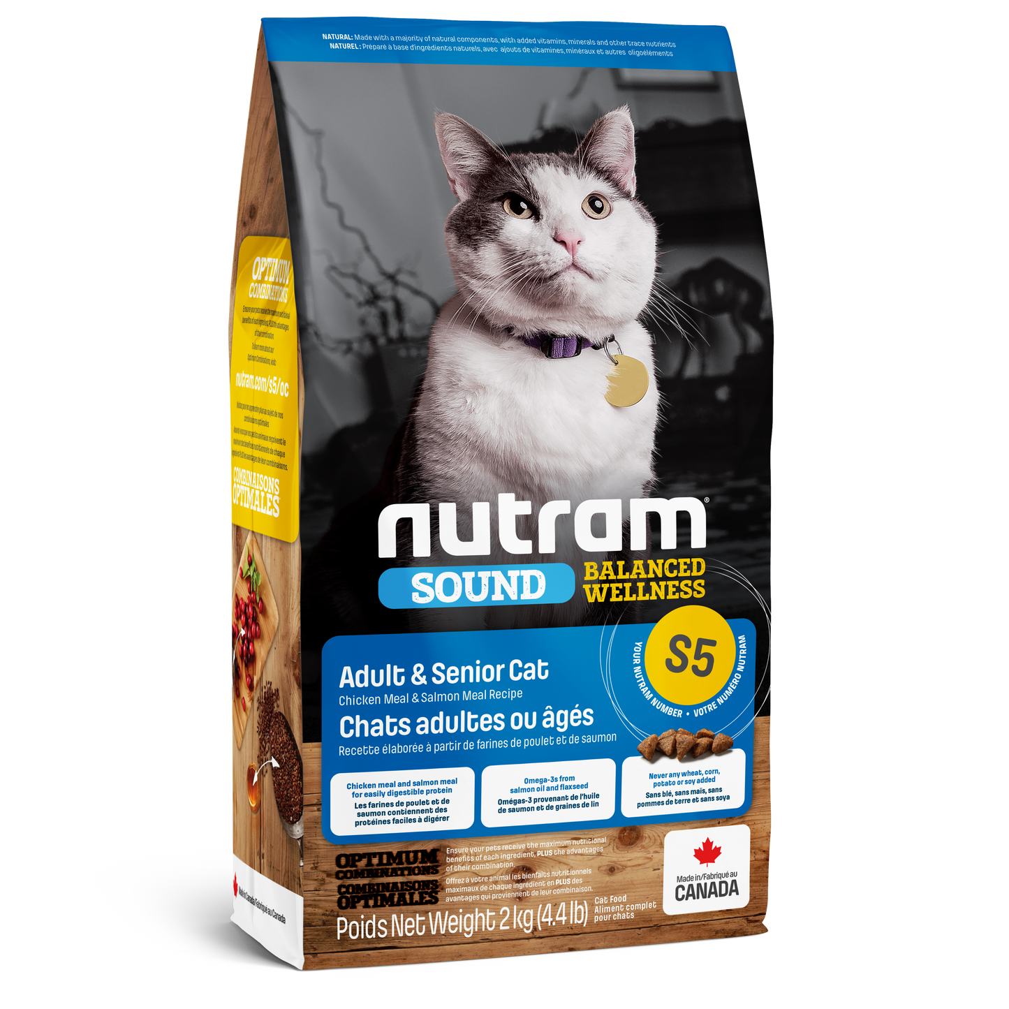 Nutram Cat Sound S5 Adult & Senior Chicken & Salmon