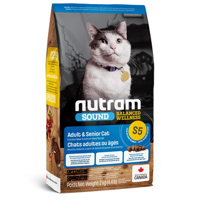 Nutram Cat Sound S5 Adult & Senior Chicken & Salmon