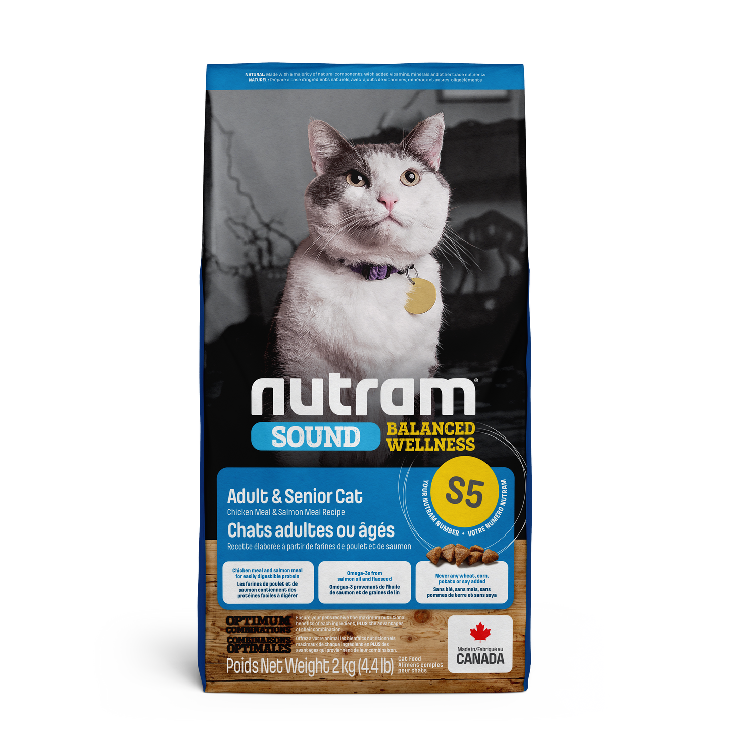 Nutram Cat Sound S5 Adult & Senior Chicken & Salmon