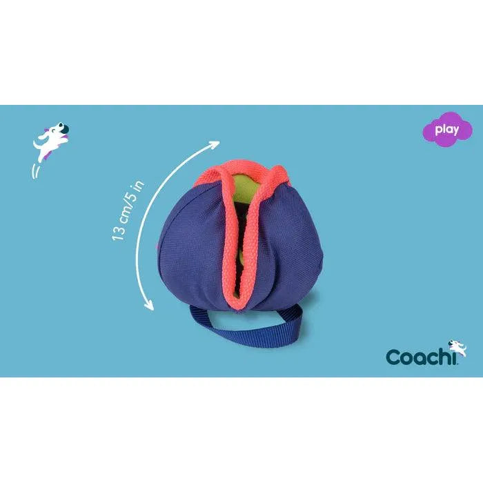 Coachi Chase & Treat Navy, Coral & Coral - 5" - Training Products - COACHI - PetMax Canada