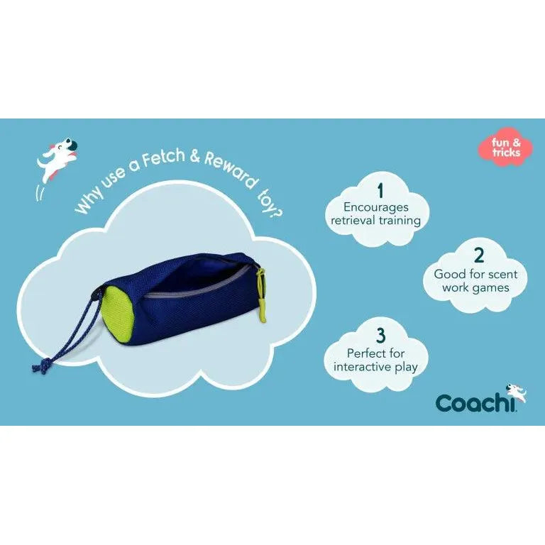 Coachi Fetch & Reward - Navy & Lime - Training Products - COACHI - PetMax Canada