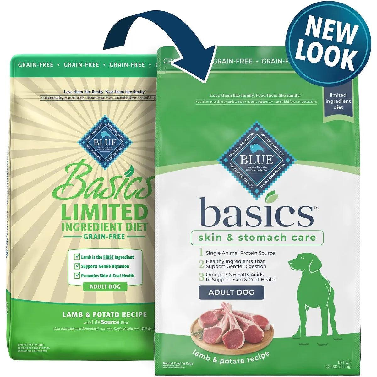 Buy Blue Basics Adult Dog Food Grain Free Lamb Potato Online PetMax