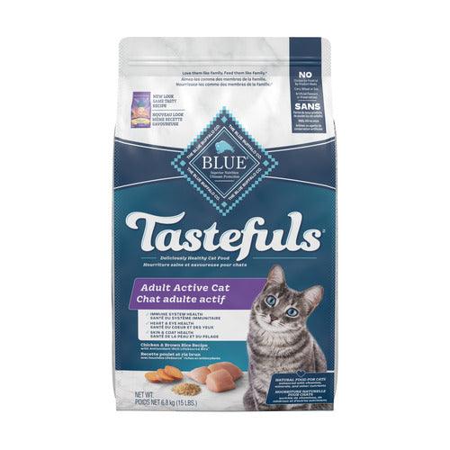 Blue Buffalo Tastefuls Active Natural Chicken Adult Dry Cat Food - 6.8 Kg - Cat Food - Blue Buffalo - PetMax Canada