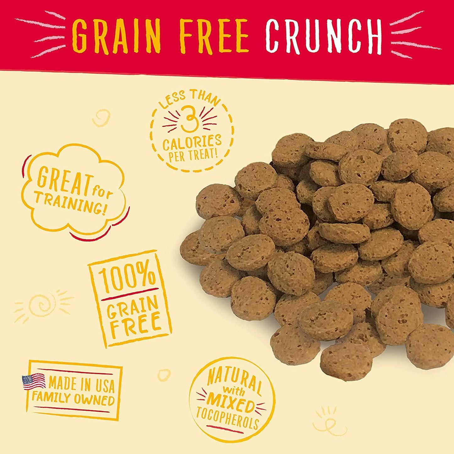 Charlee Bear Grain Free Crunch Chicken, Pumpkin & Apple Dog Treats - 8oz - Dog Treats - Charlee Bear - PetMax Canada