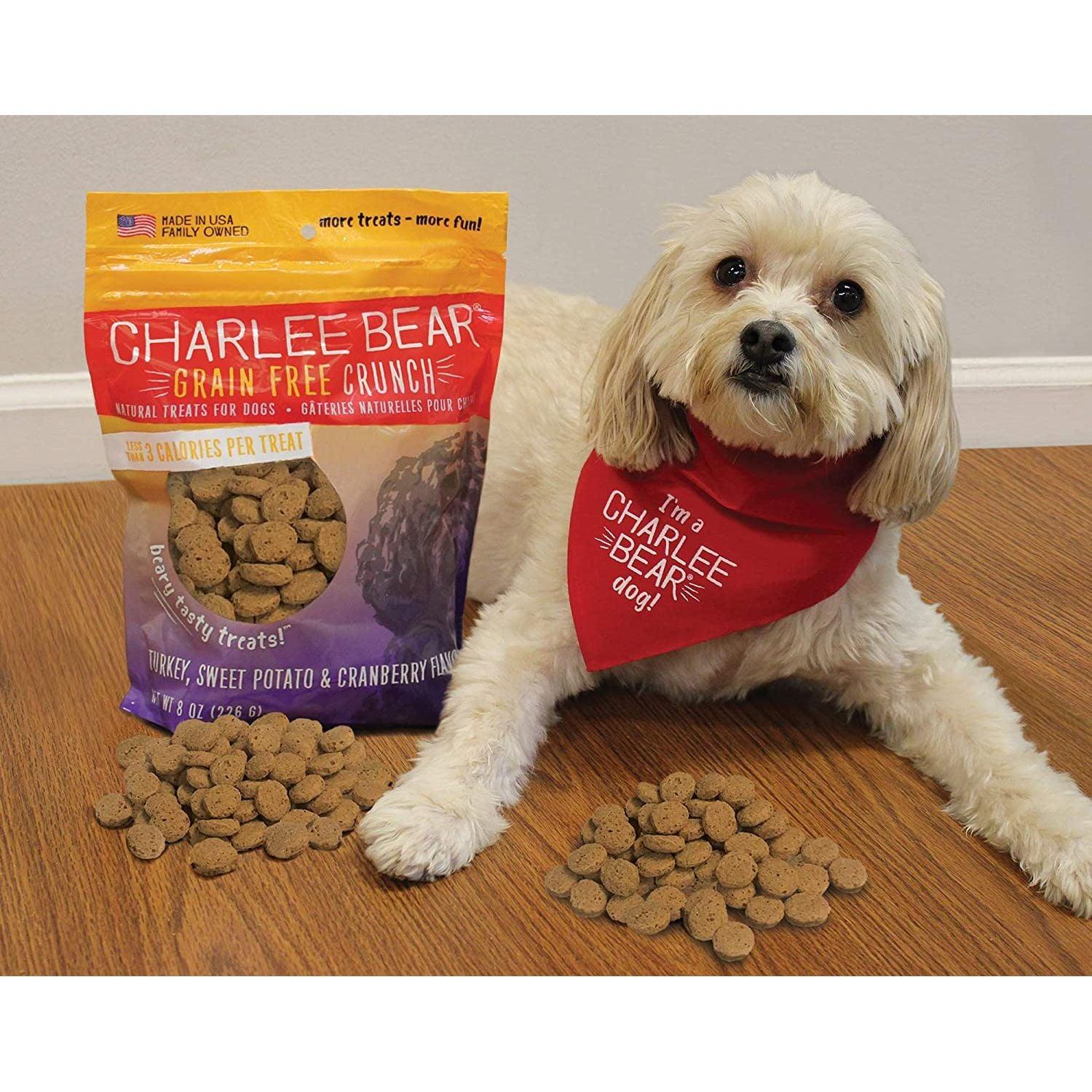 Charlee Bear Grain-Free Crunch Turkey, Sweet Potato and Cranberry Flavour Dog Treats - 226g - Dog Treats - Charlee Bear - PetMax Canada