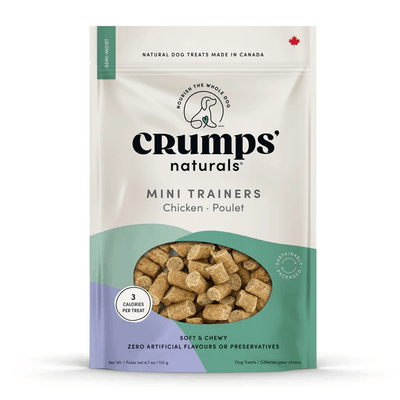 Crumps Naturals Semi Moist Chicken Mini Trainers - 120g - Dog Treats - Crump's Naturals - PetMax Canada