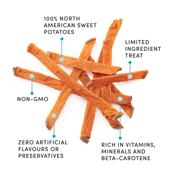 Crumps Naturals Sweet Potato Fries - 280g - Dog Treats - Crump's Naturals - PetMax Canada