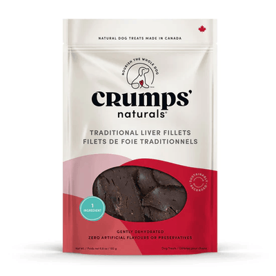 Crumps Naturals Traditional Liver Fillets - 192g - Dog Treats - Crump's Naturals - PetMax Canada