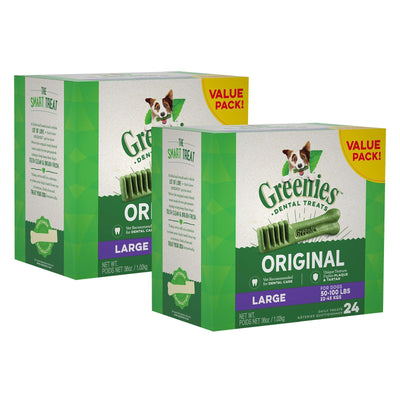 Max Value Pack: (2) Greenies Large 1.02 Kg Boxes - Default Title - Dog Treats - Greenies - PetMax Canada