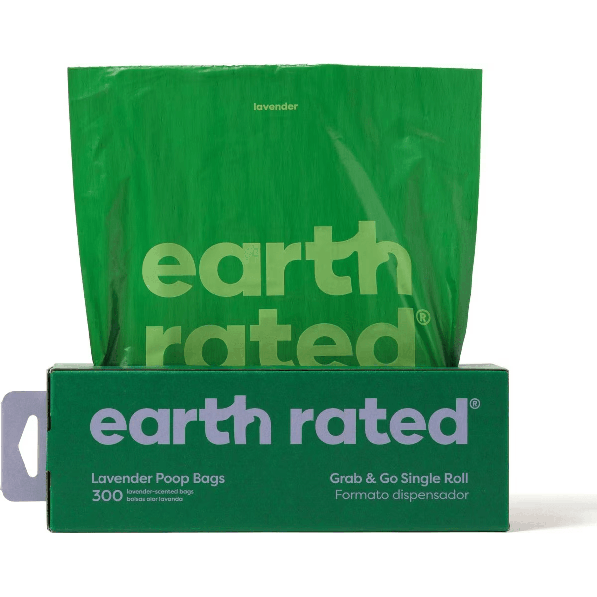 Earth Rated 300 Lavender-Scented Dog Waste Bags on a Single Roll - 300 Bags - Waste Management - Earth Rated - PetMax Canada