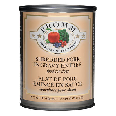 Fromm Four Star Dog Râpé De Porc En Sauce